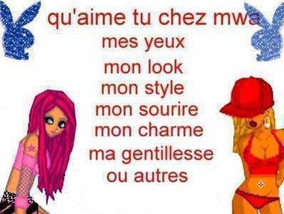 Qu'aime tu chez mwa??